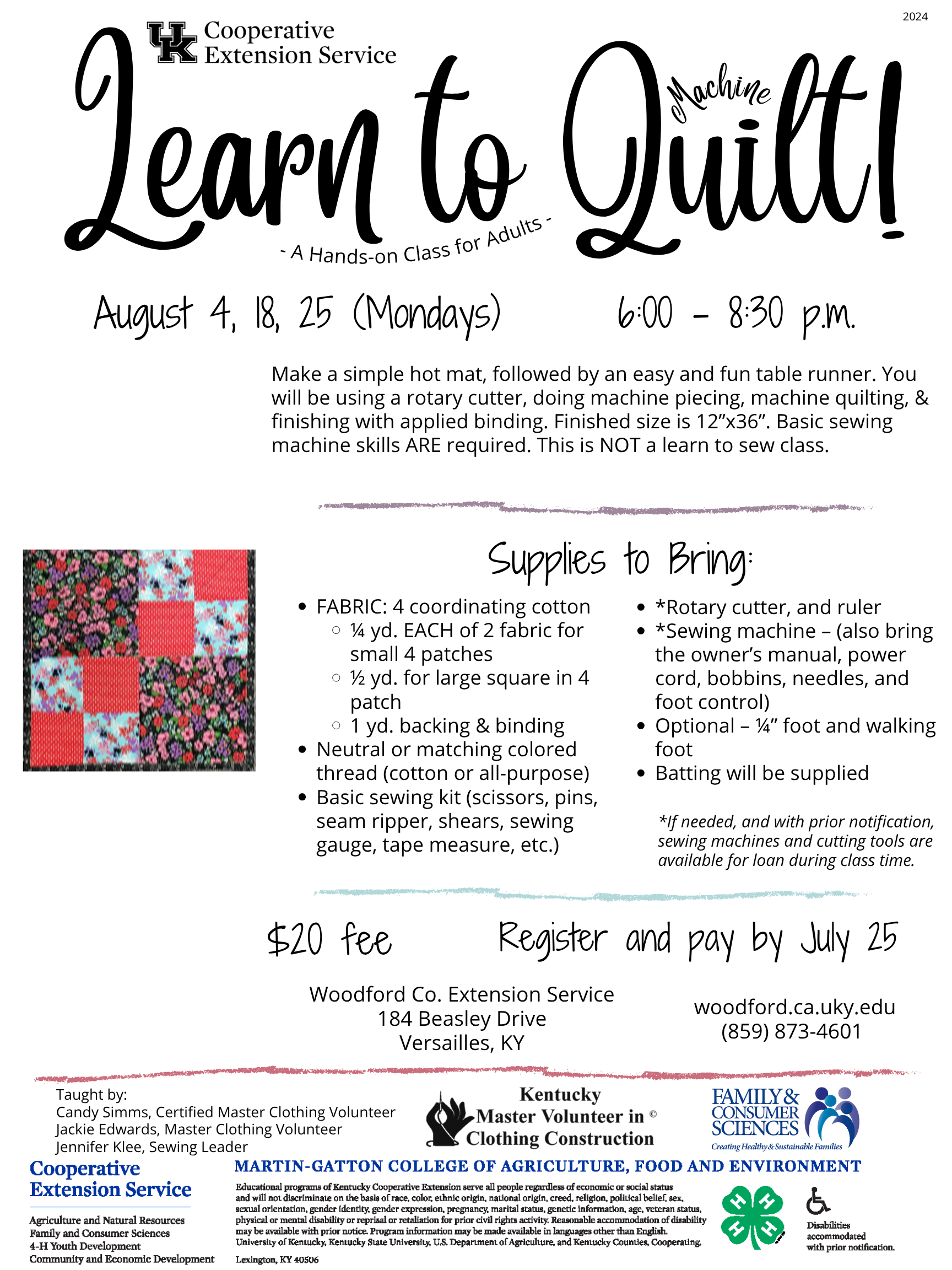 Learn to Quilt